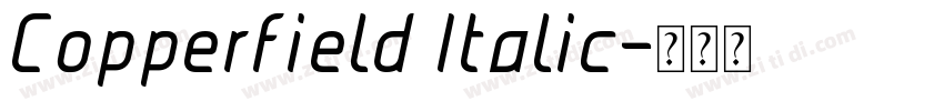 Copperfield Italic字体转换